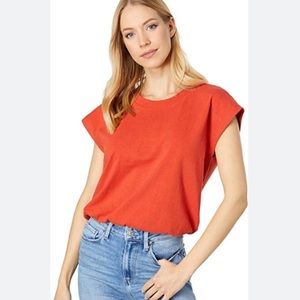 Madewell Women's Orange Short Sleeve Tee